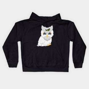 The little white owl- for Men or Women Kids Boys Girls love owl Kids Hoodie